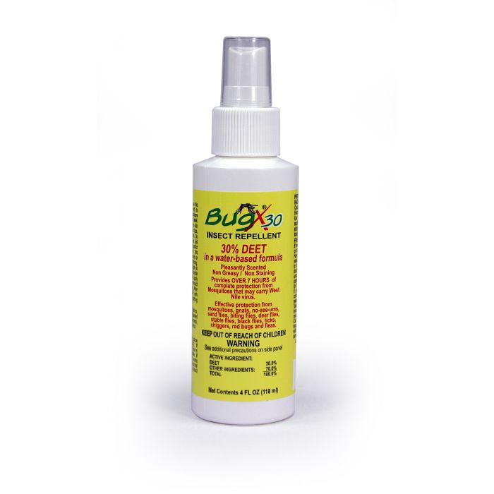 BugX30 Insect Repellent Spray DEET, 4 oz. Bottle
