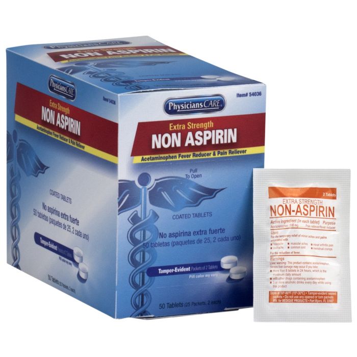 PhysiciansCare Extra-Strength Non-Aspirin, 25x2/box