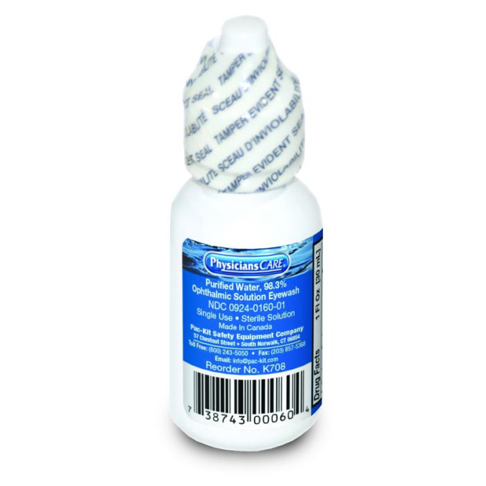 Eyewash Bottle, Screw Cap, 1 oz.
