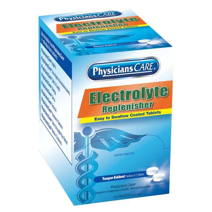 PhysiciansCare Electrolyte Tablets, 125x2/box