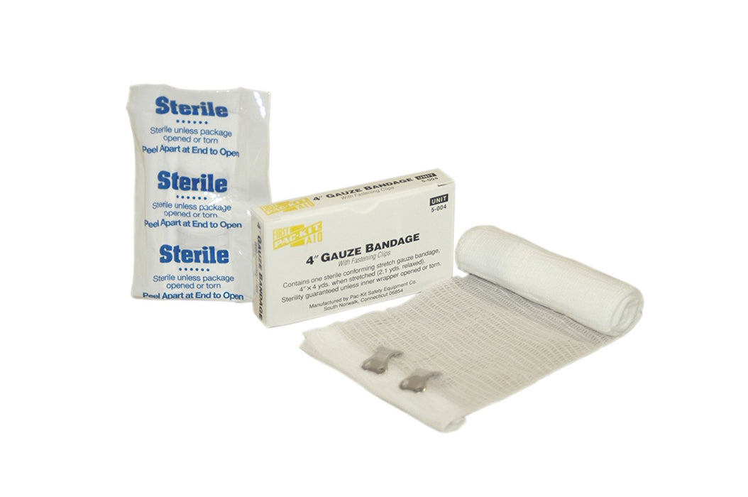 4" Sterile Stretch Compressed Gauze Rolls, 1/box