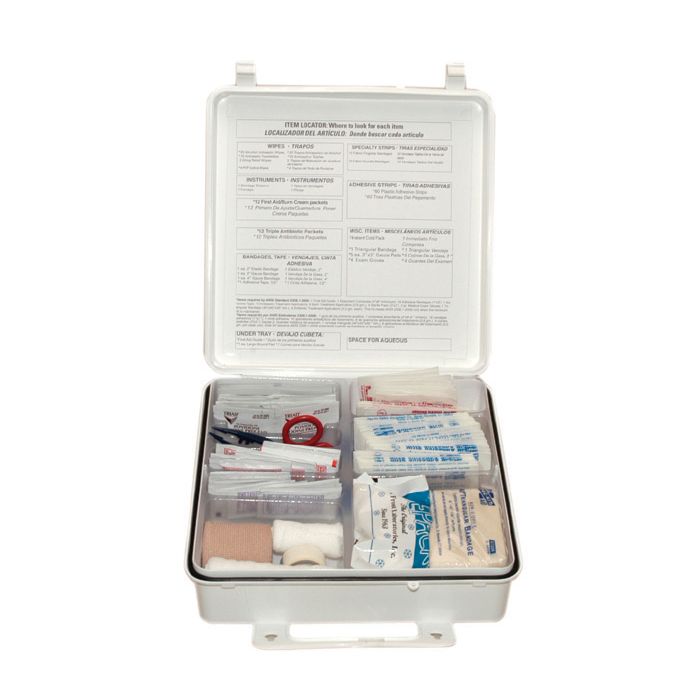 50 Person OSHA First Aid Kit, Plastic Case