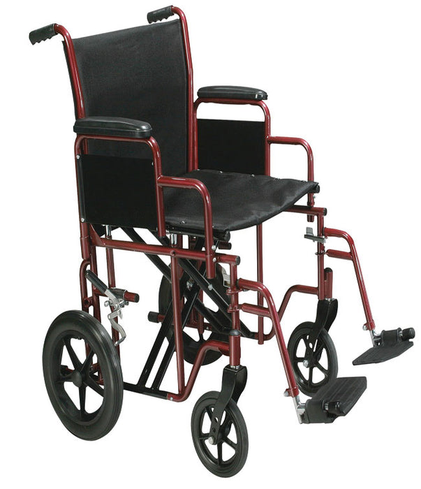 Bariatric Transport Chair 22" with Removable Arms