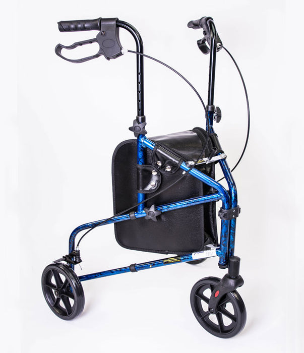 3 Wheel Rollator Aluminum, Blue