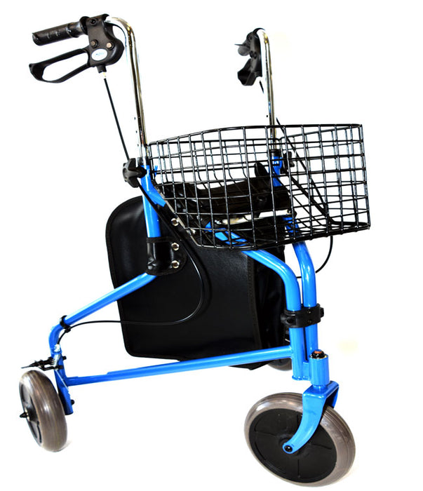 3 Wheeled Rollator, Blue