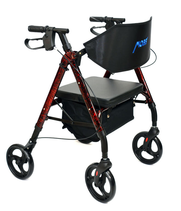 4 Wheeled Aluminum Rollator with 8" Wheels
