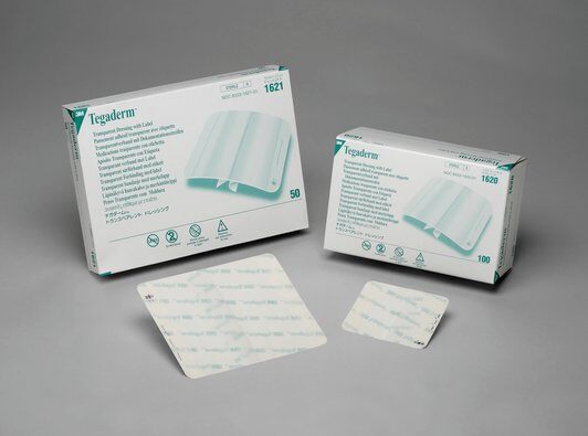 Easy Application Frame Style Transparent Dressing with Label 4" x 4æ" 50/bx 4 bx/cs-Sold by BX - 1626W