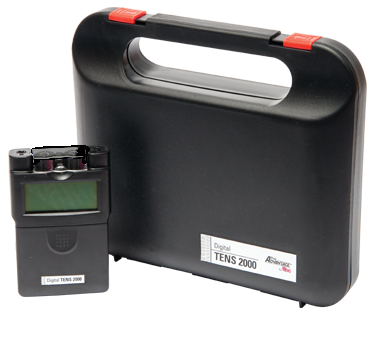 2-Channel Analog TENS Unit with Timer. Includes:  (1) TENS Unit, (4) TENS Electrode, (2) Leadwires, (1) 9V Battery, type 6F22, (1) Instruction Manual, and (1) Carrying Case. (030481)  - P641000 / 1