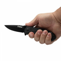 BLACK Stainless Steel Folding Knife