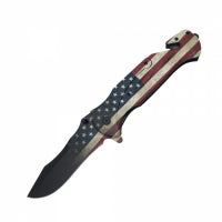 American Flag 10.5" Folding Knife