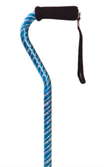 Laser Cut Offset Cane - Blue - W1580B