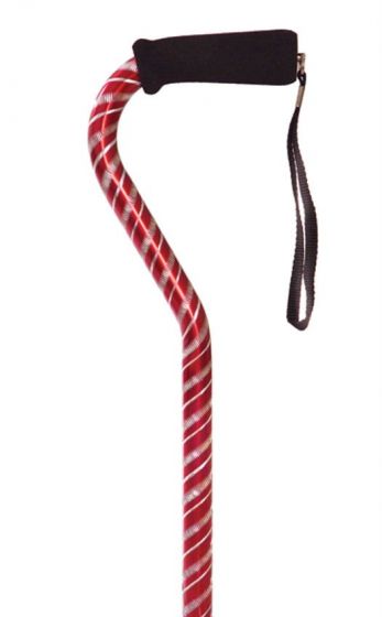 Laser Cut Offset Cane - Red - W1580R