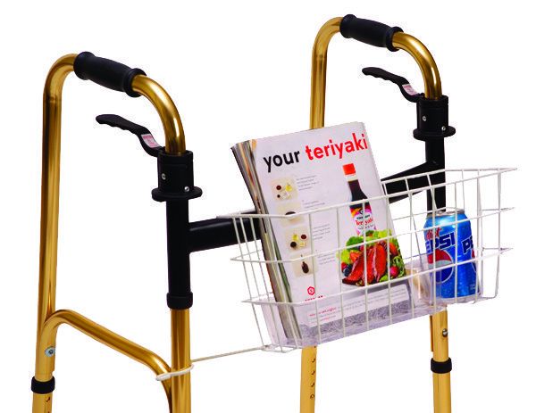 Wire Basket w/Arms & Plastic Carrying - W1614